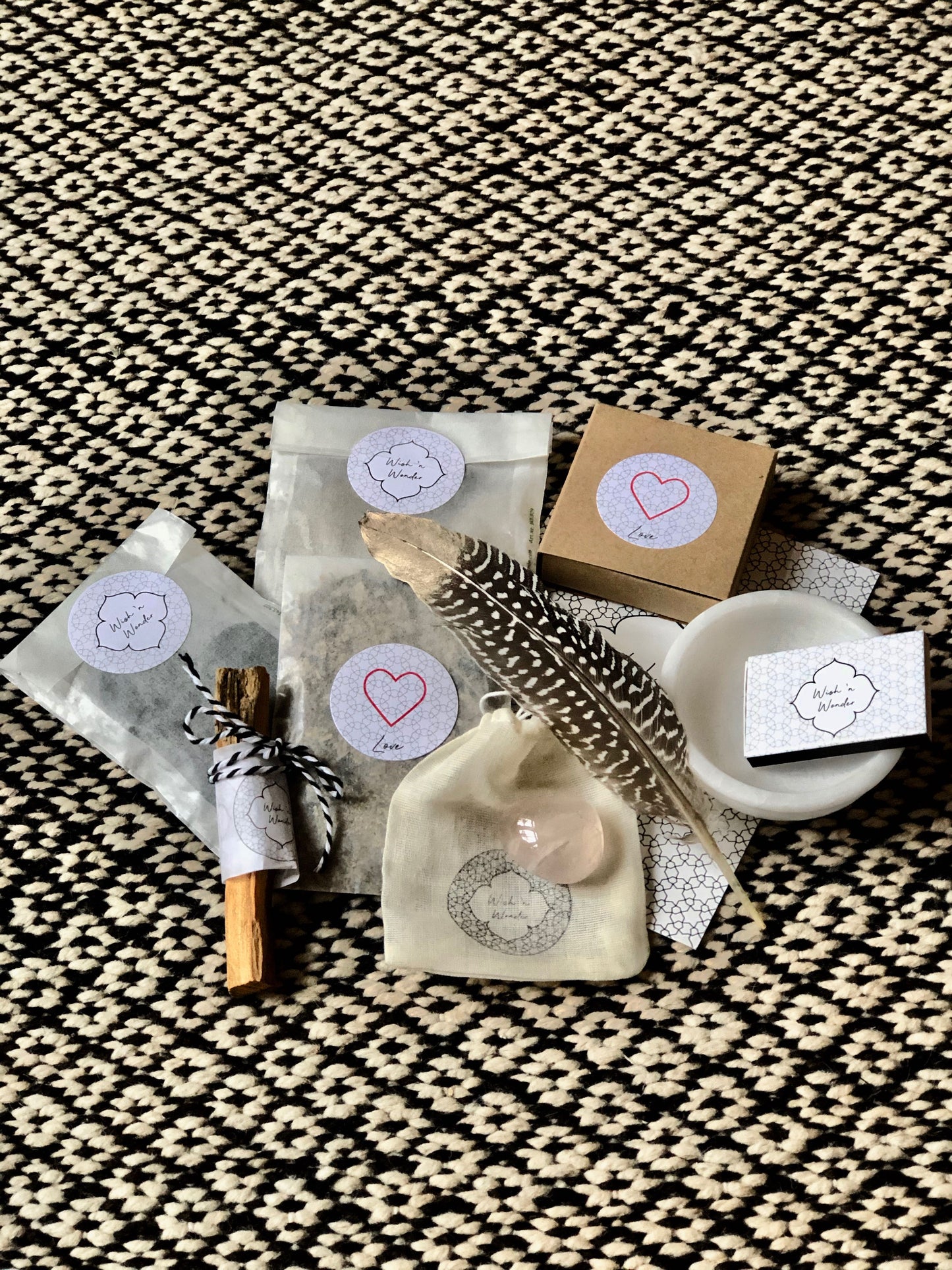 Love Magic Set - Incense bowl with charcoal