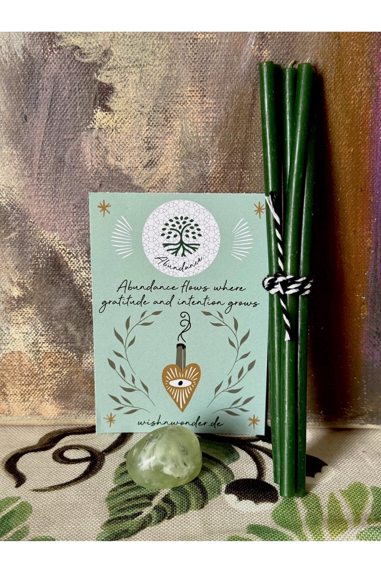 ABUNDANCE - Green Candles