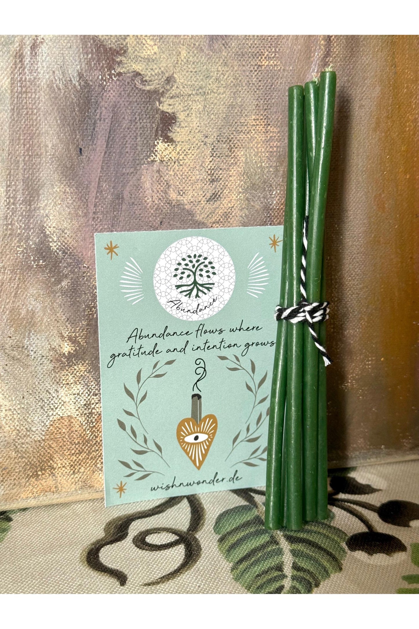 ABUNDANCE - Green Candles