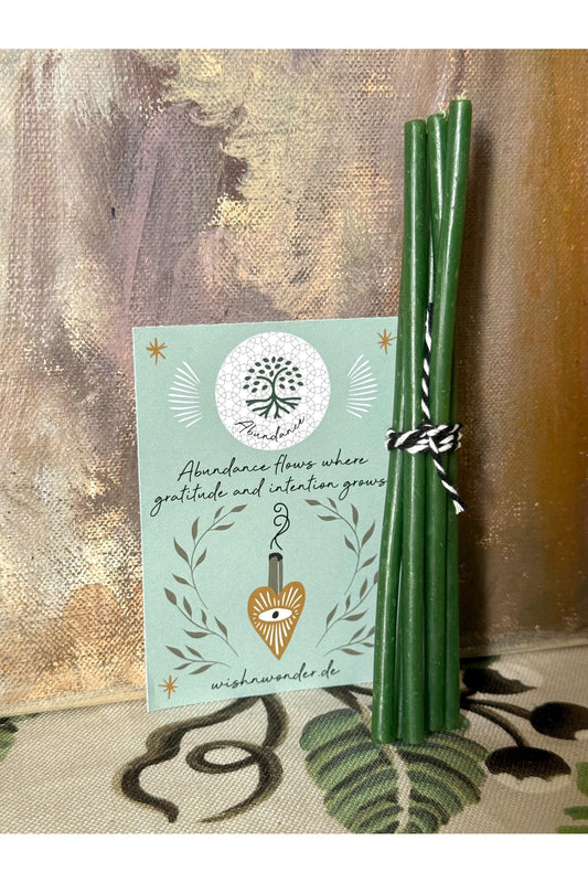 ABUNDANCE - Green Candles